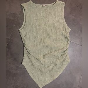 See You Monday Textured Mint Tank Top